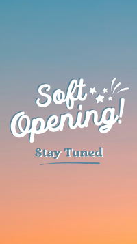 Soft Opening Launch Cute Facebook story Image Preview