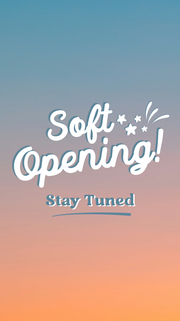 Soft Opening Launch Cute Facebook Story Design