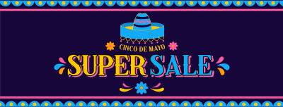 Cinco De Mayo Biggest Colorful Sale Facebook cover Image Preview