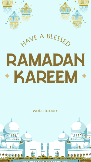 Ramadan Kareem Facebook story Image Preview