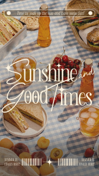 Retro Summer Sunshine Instagram Story Design