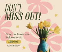 Shop Flower Sale Facebook Post Design