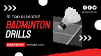 Badminton O’ Clock Facebook Event Cover Design