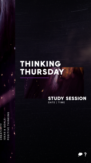 Thursday Study Session Facebook story Image Preview