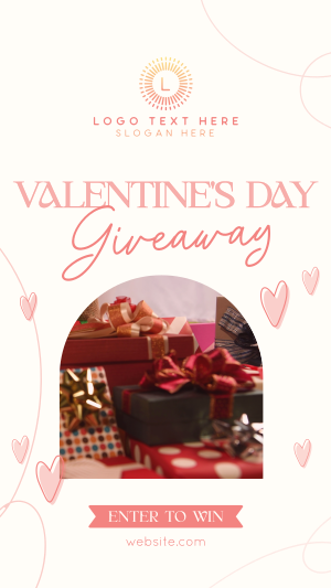 Valentine's Day Giveaway Facebook story Image Preview