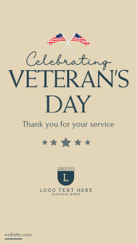 To All The Veteran's Instagram Story Design