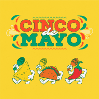 Cinco De Mayo Mascot Celebrates Instagram Post Design