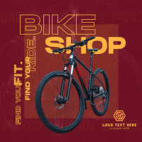 Bicycle Modern Grainy Instagram Post Design