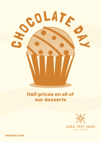 Chocolate Cupcake Poster Design