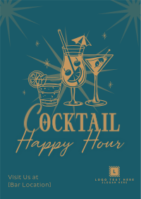 Cute Cocktail Sale Poster Preview