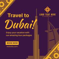 Dubai Travel Booking Instagram post Image Preview