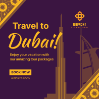 Dubai Travel Booking Instagram Post Design