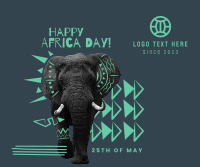Elephant Ethnic Pattern Facebook post Image Preview