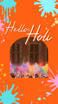 Holi Color Festival Facebook Story Design