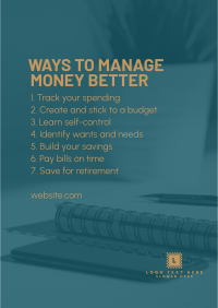 Ways to Manage Money Flyer Image Preview