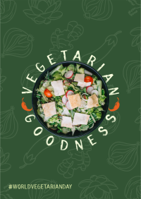 Vegetarian Goodness Poster Design