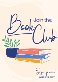 Book Lovers Club Poster Design