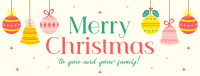 Christmas Family Greetings Facebook Cover Design