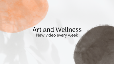 Relaxing Watercolor YouTube Banner Image Preview