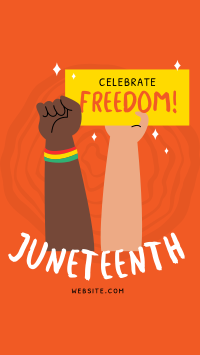 Juneteenth Signage Facebook story Image Preview
