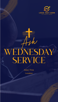 Ash Wednesday Volunteer Service Facebook story Image Preview