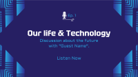 Life & Technology Podcast YouTube Banner Design