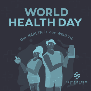 Healthy People Celebrates World Health Day Instagram post Image Preview