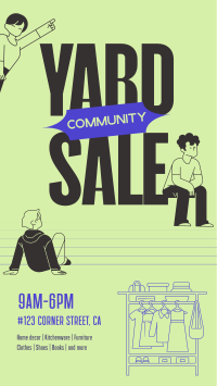 Community Yard Sale Instagram story Image Preview