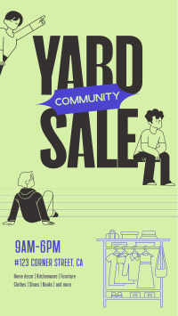 Community Yard Sale Instagram Story Preview