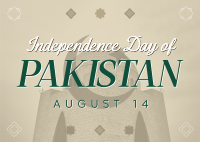 Independence Day of Pakistan Postcard Image Preview