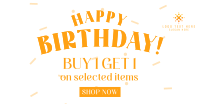 Happy Birthday Promo Facebook ad Image Preview