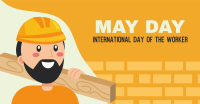 Construction May Day Facebook Ad Design