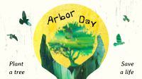 Creative Arbor Day Animation Image Preview