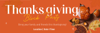 Thanksgiving Block Party Twitter Header Design