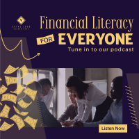 Financial Literacy Podcast Instagram post Image Preview