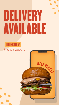 Burger On The Go Instagram Story Design