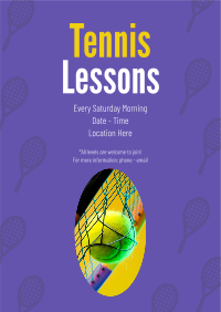 Tennis Lesson Flyer Image Preview