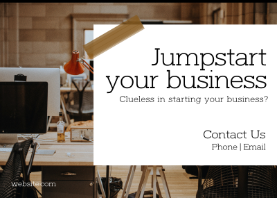 Jumpstart Your Business Postcard Image Preview
