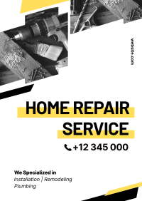 Modern Repair Service Poster Design