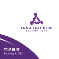 Purple Fusion Business Card Design