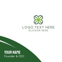 Four Leaf Clover Business Card Design