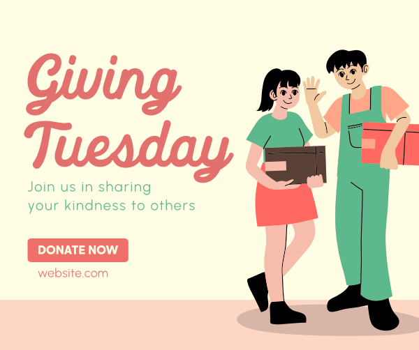 Give Love Tuesday Facebook Post Design Image Preview