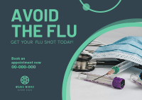 Get Your Flu Shot Postcard Image Preview