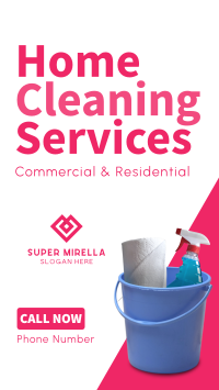 Cleaning Service Facebook Story Image Preview