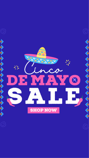 Party with Sombrero Sale Instagram story Image Preview