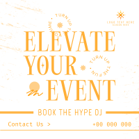 Book The Hype DJ Instagram Post Design