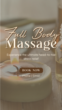 Full Body Massage Facebook Story Design