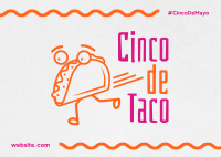 Cinco De Taco Postcard Design
