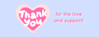 Cute Thank You Facebook cover Image Preview