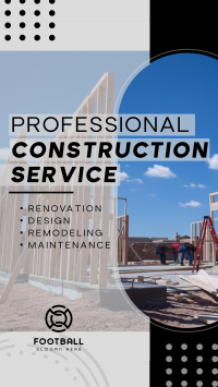 Modern Construction Service Video Image Preview